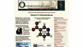 What Orthomolecular.org website looked like in 2019 (4 years ago)