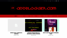 What Oddblogger.com website looked like in 2019 (4 years ago)