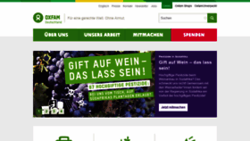 What Oxfam.de website looked like in 2019 (4 years ago)