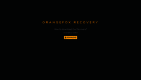 What Orangefox.tech website looked like in 2019 (4 years ago)