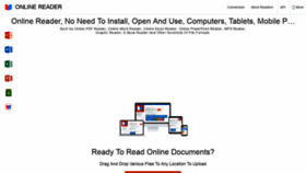 What Online-reader.com website looked like in 2019 (4 years ago)