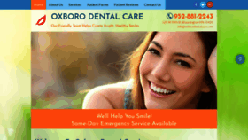 What Oxborodentalcare.com website looked like in 2019 (4 years ago)