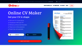 What Online-cv.co.uk website looked like in 2019 (4 years ago)