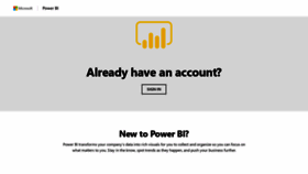 What Oauth.powerbi.com website looked like in 2019 (4 years ago)