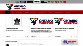 What Ontariowaterpolo.ca website looked like in 2019 (4 years ago)