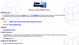 What Openwebmail.org website looked like in 2019 (4 years ago)