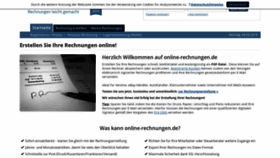 What Online-rechnungen.de website looked like in 2019 (4 years ago)