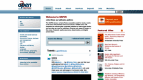 What Oapen.org website looked like in 2019 (4 years ago)