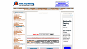 What Onestoptesting.com website looked like in 2019 (4 years ago)
