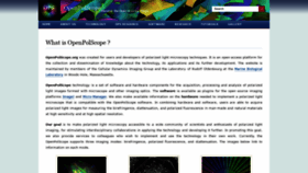 What Openpolscope.org website looked like in 2019 (6 years ago)