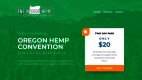 What Oregonhempconvention.com website looked like in 2019 (4 years ago)