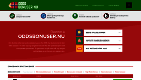 What Oddsbonuser.nu website looked like in 2019 (4 years ago)