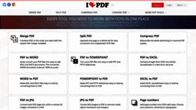 What Old.ilovepdf.com website looked like in 2019 (6 years ago)