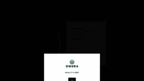 What Omura.com website looked like in 2019 (4 years ago)