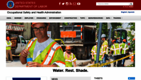 What Osha.gov website looked like in 2019 (4 years ago)