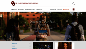 What Ou.edu website looked like in 2019 (4 years ago)