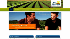 What Oneharvest.com.au website looked like in 2019 (4 years ago)