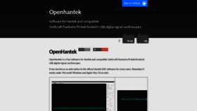 What Openhantek.org website looked like in 2019 (4 years ago)