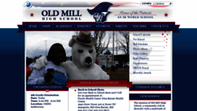 What Oldmillhs.org website looked like in 2019 (4 years ago)