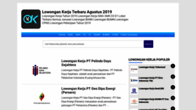 What Openkerja.com website looked like in 2019 (4 years ago)