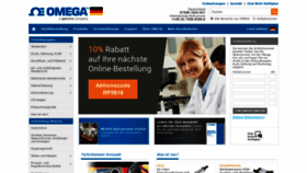 What Omega.de website looked like in 2019 (4 years ago)