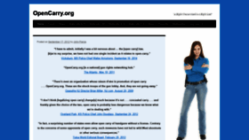 What Opencarry.org website looked like in 2019 (4 years ago)
