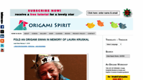 What Origamispirit.com website looked like in 2019 (4 years ago)