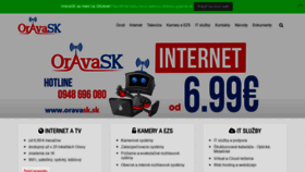 What Oravask.sk website looked like in 2019 (4 years ago)