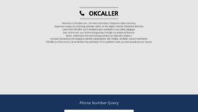 What Okcaller.com website looked like in 2019 (4 years ago)