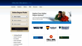 What Onlinedegrees.org website looked like in 2019 (4 years ago)