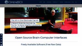 What Openbci.com website looked like in 2019 (4 years ago)