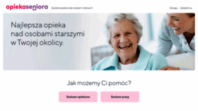 What Opiekaseniora.pl website looked like in 2019 (4 years ago)