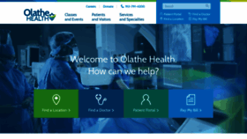 What Olathehealthsystem.iqhealth.com website looked like in 2019 (4 years ago)