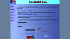 What Omnicadd.com website looked like in 2019 (4 years ago)
