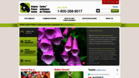 What Ontariopoisoncentre.ca website looked like in 2019 (4 years ago)