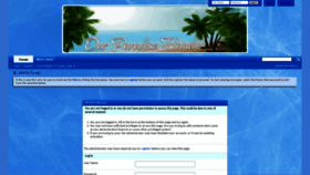 What Ourparadiseisland.com website looked like in 2019 (4 years ago)