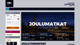 What Okmatkat.fi website looked like in 2019 (4 years ago)