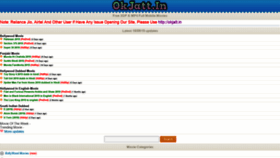 What Okjatt.com website looked like in 2019 (4 years ago)