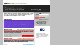 What Old.myhours.com website looked like in 2019 (4 years ago)