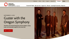 What Orsymphony.org website looked like in 2019 (4 years ago)