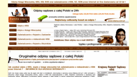 What Odpisykrs.pl website looked like in 2019 (4 years ago)