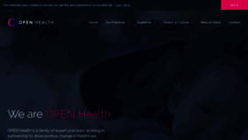 What Openhealth.co.uk website looked like in 2019 (4 years ago)