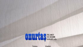 What Onurtas.com.tr website looked like in 2019 (4 years ago)