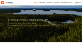 What Op-metsa.fi website looked like in 2019 (4 years ago)