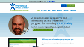 What Overcomingsocialanxiety.com website looked like in 2019 (4 years ago)