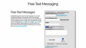 What Onlinetextmessage.com website looked like in 2019 (4 years ago)