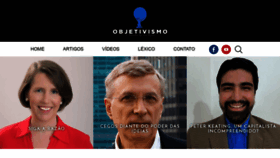 What Objetivismo.com.br website looked like in 2019 (4 years ago)