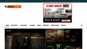 What Officialtrailers.in website looked like in 2019 (4 years ago)