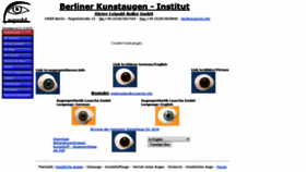 What Ocularist.info website looked like in 2019 (4 years ago)