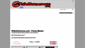 What Ohsohumorous.com website looked like in 2019 (6 years ago)